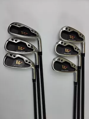 $189.95 • Buy Warrior Golf Max-Edge Iron Set 4, 5,6,8,9,PW(7 IRON MISSING ) Custom Fit Flex