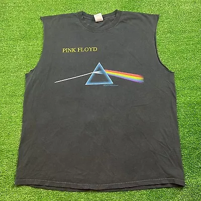 Vintage 1996 Pink Floyd Dark Side Of The Moon T-Shirt Size XL Double Sided USA • $30