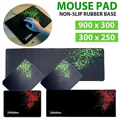 Large Gaming Mouse Pad Desktop Mat Keyboard Pad PC Laptop Anti-slip Mat Razer • $11.49