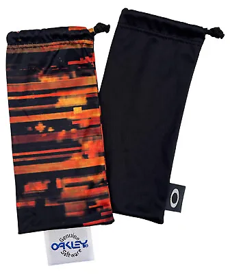 2 Oakley Microfiber Storage Cleaning Bags Black & Rust Decay Sunglass Soft Cases • $24.99