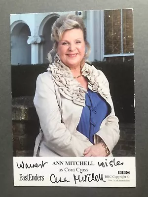 Ann Mitchell Autograph Signed Photograph / Cora Cross EastEnders TV Star • £6