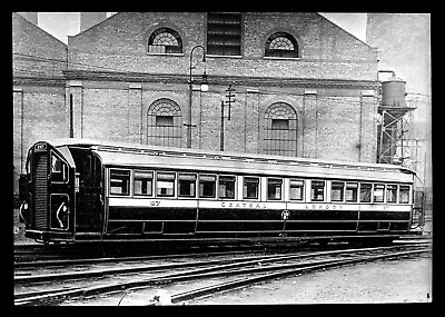 Vintage Carriage Central London Railway Electric C.1905? Glass Slide. Unique • £18.50