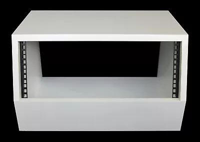 £80 • Buy White 4u Angled 19  Inch Wooden Rack Unit/case/cabinet For Studio/DJ/recording