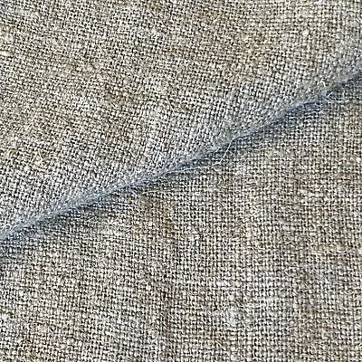 1143. Plain Rustic Stonewashed 100% Linen Fabric Price Per 1/2 Metre100cm Wide • £9