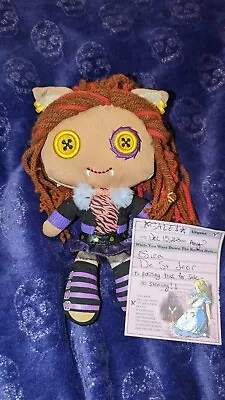 Monster High 2009 Clawdeen Wolf Yarn Rag Doll Stuffed Plush  • $22