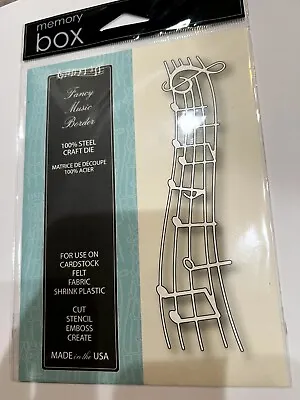 $10 • Buy Memory Box Steel Craft Die Fancy Music Border Style No. 99408 Ship From USA 