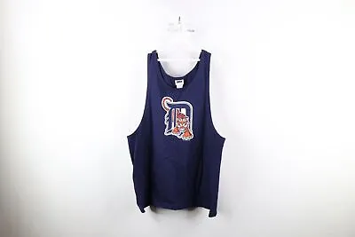 Vintage Y2K 2000 Mens Large Faded Old English D Detroit Tigers Tank Top T-Shirt • $33.96