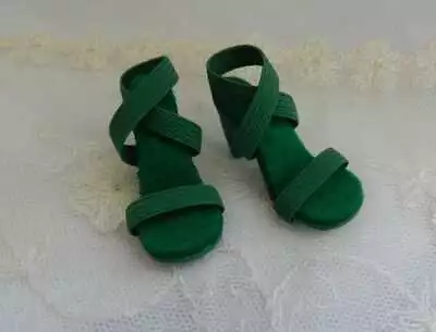 #4 All Green High Heel Doll Shoes For 20  Vintage CissyMiss Revlon • $19.50