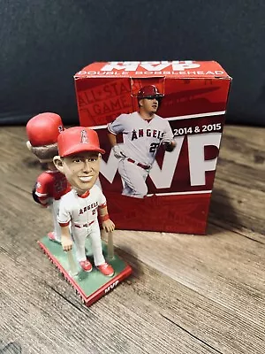 Mike Trout Double Bobblehead Los Angeles Anaheim Angels All Star Game 2014 2015 • $22.99