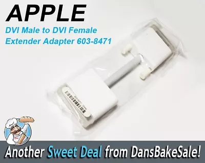  Apple DVI Male To DVI Female Video Extender Adapter 603-8471 - New In Bag • $5