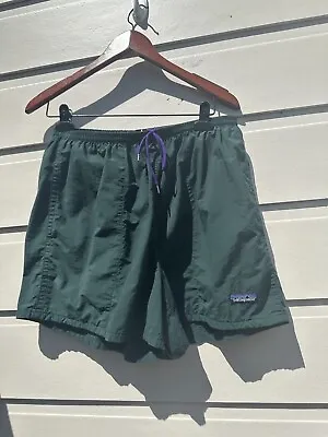 Vintage 1990s Forrest Green Patagonia Baggies Shorts Swim Made In USA Sz Large • $79.95