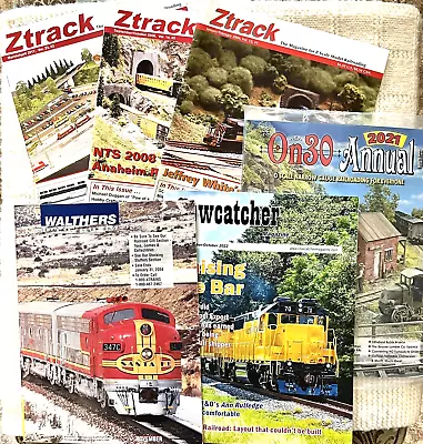Train Magazine Lot/7 Ztrack Cowcatcher Walthers & On30 Annual 2021 Various Years • $19.99