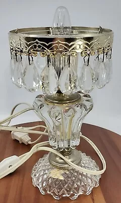 Vintage Michelotti Crystal Cranberry Boudoir/Parlor Lamp Made In Holland • $67.99