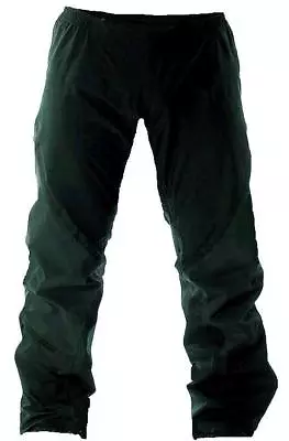 GREEN WATERPROOF WINDPROOF TROUSERS Mens XL Hiking Trek Pants Fishing Bottoms • £11.49