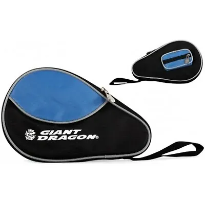 Table Tennis Bat Cover Paddle Case Bag Ping Pong Racket Cases Zip Pocket Blue • £5.99