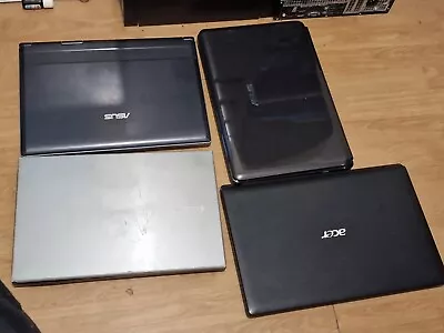 Laptops Job Lot X4 TURNS ON Asus X5DIJ+ Samsung NP300V5A+ Asus X50N +Acer 5742 • £90