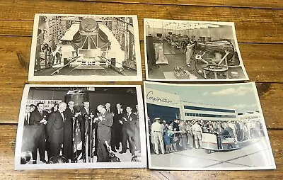 Lot Of 4 Vintage ‘60s Nasa Mercury Mcdonnell Photos Jfk John Glenn • $49