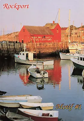 Postcard Motif #1 Weathered Fisherman's Shack At Rockport Harbor Massachusetts • $6.28