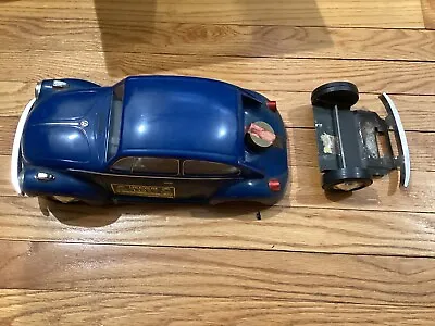 Vintage Jim Beam 1973 Volkswagen VW Bug Blue Car Empty Whiskey Decanter Liquor • $30