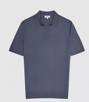 £19.99 • Buy Reiss Wool Blend Polo Shirt In Blue Size Small RRP £78 Brand New With Tags