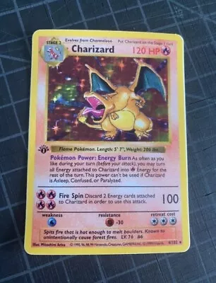 $10 • Buy STICKER - Charizard 4/102 Base Set & Pokemon Card Backing STICKER SET