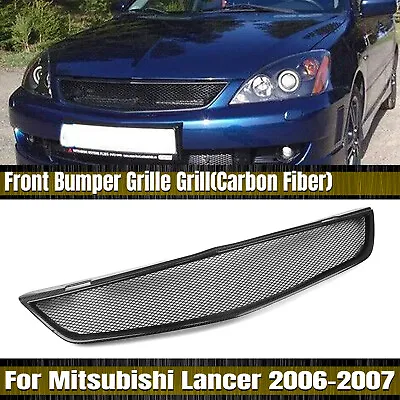 Carbon Fiber Front Bumper Grille Mesh Grill For Mitsubishi Lancer 2006-2007 Sng • $182.46