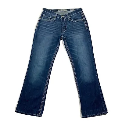 BKE Derek Jeans Mens 30R (32x29) Blue Denim Low Rise Relaxed Bootcut • $27