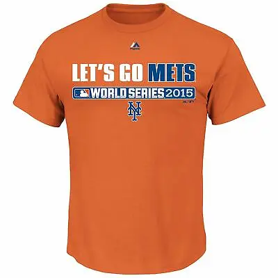New York Mets MLB Youth 2015 World Series Let's Go Mets T-shirt Orange • $8.99