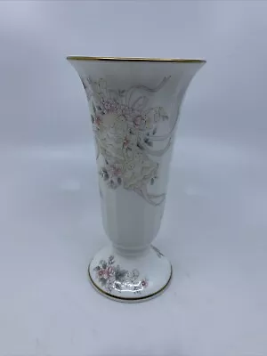 Mikasa Floral Vase 6 1/4” High 3”opening EUC Bone China • $30