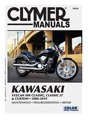 Clymer Repair/Service Manual '06-19 Kawasaki Vulcan 900 Classic/Custom (CM246) • $52.57