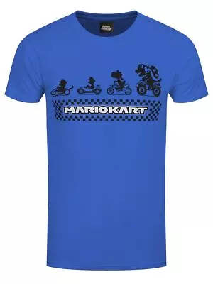 Nintendo T-shirt Super Mario Kart Silhouette Men's Blue • £14.99