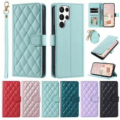 Flip Leather Crossbody Wallet Card Case For Samsung S23FE S23 S22 S21 Note 20/10 • $17.65