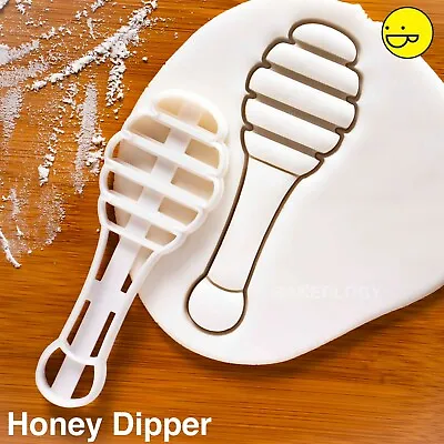 Honey Dipper Cookie Cutter | Bee Beehive Picnic Birthday Baby Shower Drizzler • £9.76