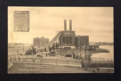 1934 Charles Edgar Station Edison Electric Comp Weymouth Mass BW Post Card  • $24.99