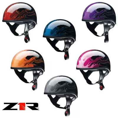 2024 Z1R CC Beanie Hellfire Street Motorcycle Riding Helmet - Pick Size & Color • $99.95