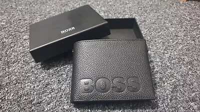 Hugo Boss Black Supreme Quality Leather Wallet & Coin Holder Gift • £20.99