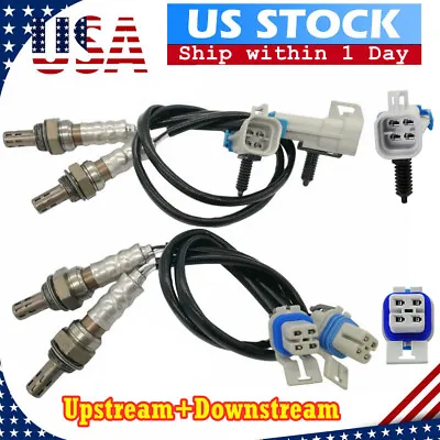 Set 4 Upstream&Downstream O2 Oxygen Sensor For Chevy Silverado GMC Sierra Yukon • $40.49