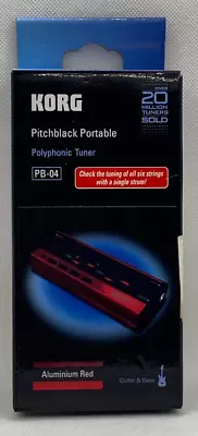 KORG Polyphonic Tuner Pitchblack PORTABLE For Guitar/bass PB-04-RD Used Japan • $155.03