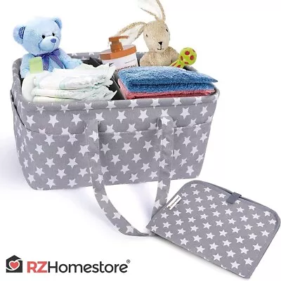 £11.99 • Buy Large Baby Nappy Caddy Organiser Newborn Nursery Storage Bag Baby Shower Gift