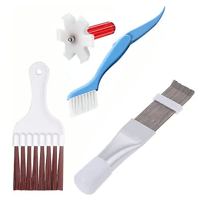 $15.81 • Buy 4pcs Air Conditioner Condenser Fin Cleaning Brush And Comb Set Fin Cleaner V1K3