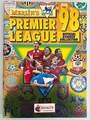 MERLIN’S Premier League Official Sticker Album 1998 MINT Topps • £7.99