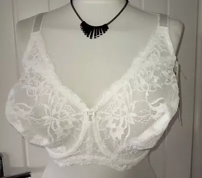 £17.50 • Buy Triumph Amourette Charm White Lace Full Cup Underwired Bra UK 38 F NWT
