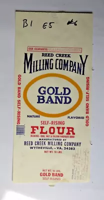 $18 • Buy LARGE Vintage Paper Sack Bag - FLOUR, REED CREEK MILLING, WYTHEVILLE VA. 2001