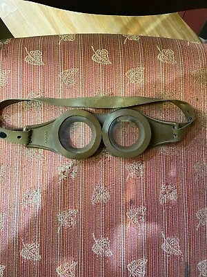 WW2 Vintage Safety Goggles Glasses Aviator Motorcycle Germany • $120