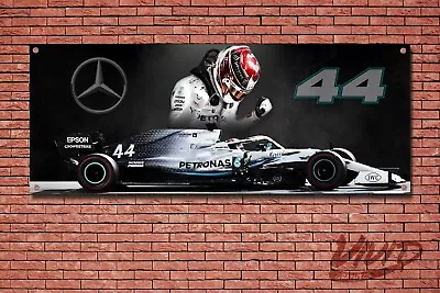 Lewis Hamilton LH44 F1 Garage / Workshop Banner / Poster Motorsport PVC Sign • £19.99