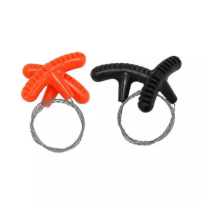 Outdoor PP Handle Mini Pocket Saw Camping Survival Line Stainless Steel Wire Saw • $7.91