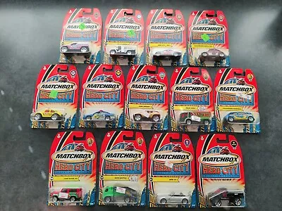 Lot/13 NEW Matchbox Hero City Collection 2003 NIP Volkswagen Taxi Land Rover BMW • $29.99