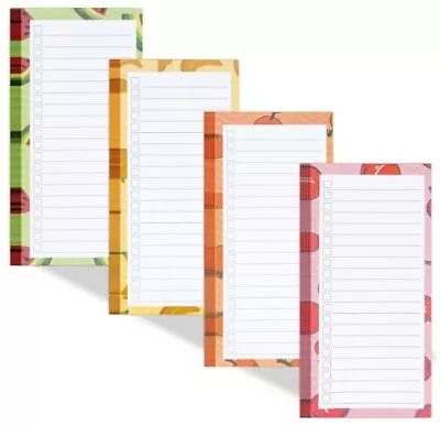 4 Magnetic Notepads For Refrigerator Grocery List   60 Sheets Per Note Pads  • $10.28