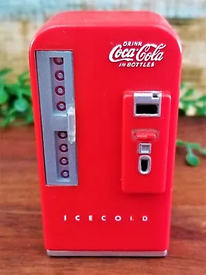 Vintage Coca-Cola Vending Machine Red Fridge Refrigerator Magnet Doll House Mini • $16.80