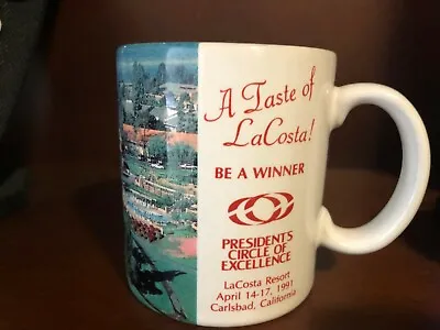 Vintage 1991 A Taste Of La Costa Resort Carlsbad CA Picture Coffee Mug  • $12.95